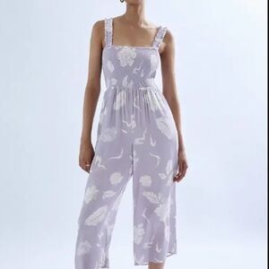 wilfred chianti jumpsuit s purple floral